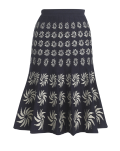 Portobello Skirt - Navy & Cream