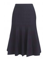 Portobello Skirt - Navy & Purple